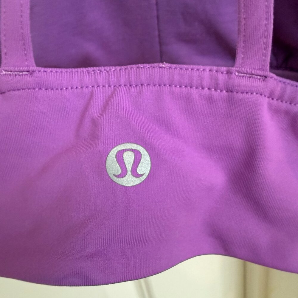 Lululemon As You Like Longline Sports Bra Purple Size 6 - Picture 4 of 5